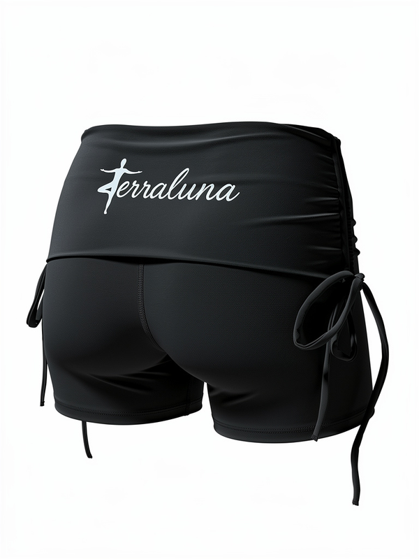 HIGH-WAIST DRAW STRING SPORT SHORTS